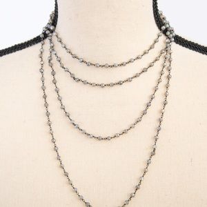 Rarities by Carol Brodie Labradorite gemstone 72” necklace